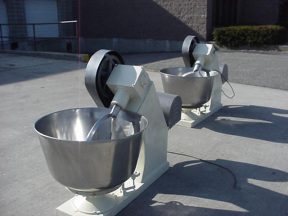 100 QT. SS BOWL MIXERS, INCLINED BEATER (2)