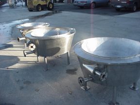 SS JACKETED WOK, 36″ DIA. X 10″” DEEP”