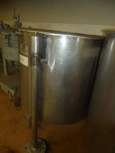 65 GAL. B&G 316 STAINLESS STEEL JACKETED VERTICAL MIX TANKS