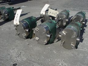 TRI-CLOVER 1-1.5" SS POSITIVE DISPLACEMENT PUMPS (3) NO MOTOR"