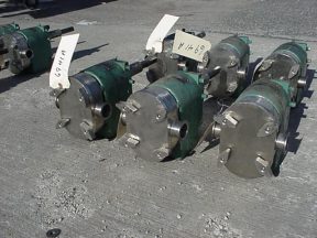 TRI-CLOVER 1-1.5″ SS POSITIVE DISPLACEMENT PUMPS (3) NO MOTOR”