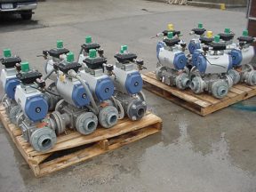 PBM 3 WAY AND 2 WAY BALL VALVES, 3", AUTOMATIC (25 TOTAL)