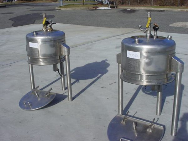 20 GAL. B&G 316 STAINLESS KETTLES/TANKS, 50 PSI JACKET (2)