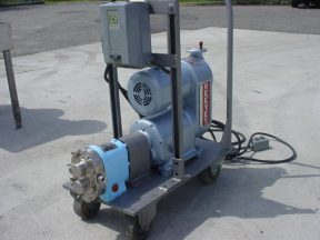 WAUKESHA SIZE 3 SS POSITIVE DISPLACEMENT PUMP, WITH VARIDRIVE