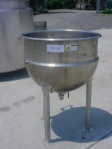 50 GALLON HAMILTON SS JACKETED KETTLE, 40 PSI