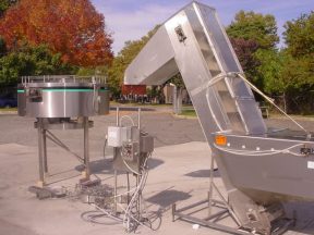 HOPPMANN FT-50  CENTRIFUGAL FEEDER WITH INCLINED ELEVATOR, SS