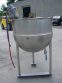 100 GALLON GROEN SS HEMISPHERICAL JACKETED KETTLE, AIR OPERATED MIXER
