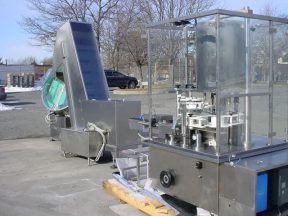 IMA PUMP PLACING SYSTEM WITH SORTER/ELEVATOR, ALL STAINLESS STEEL