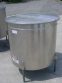 400 GALLON SANITANK STAINLESS STEEL VERTICAL TANK,K HINGED LID