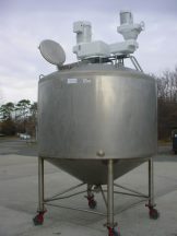 1,000 GALLON WALKER DUAL ACTION JACKETED SCRAPER PROCESSOR/KETTLE, 316L STAINLESS