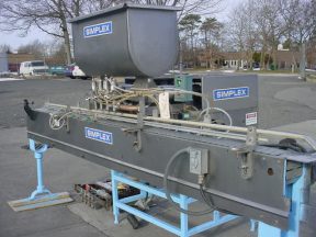 SIMPLEX “DUAL T”” FOUR PISTON AUTOMATIC FILLER, Large Fills