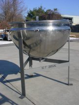 200 GALLON LEE STAINLESS STEEL HEMISPHERIC JACKETED KETTLE