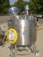 125 GALLON LEE 316 STAINLESS STEEL SANITARY JACKETED AGITATED VACUUM VESSEL, BOTTOM DISPERSION HEAD