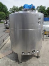 7,000 LITER M.G.T. STAINLESS JACKETED MIX TANK, SANITARY
