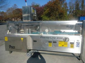 PACE PHARMA-LINE M300 STAINLESS STEEL PLASTIC BOTTLE UNSCRAMBLER WITH ELEVATOR