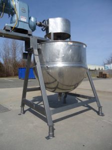 500 GALLON LEE STAINLESS STEEL JACKETED DOUBLE  MOTION KETTLE