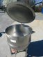 80 GALLON GROEN STAINLESS STEEL JACKETED HEMISPHERICAL KETTLE