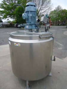 250 GALLON FELDMEIER STAINLESS MIXING/HOMOGENIZING KETTLE-TANK
