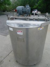 350 GALLON HIGHLAND EQUIPMENT STAINLESS STEEL JACKETED TANK, SWEEP AGITATION