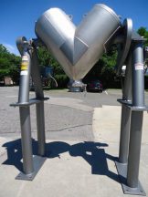 10 CU.FT. PATTERSON KELLEY STAINLESS STEEL "LIQUID-SOLIDS" "V" BLENDER-