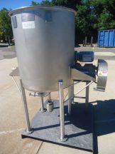 125 GALLON HAMILTON “SQUIRREL CAGE” AGITATED TANK, 316 Stainless Steel