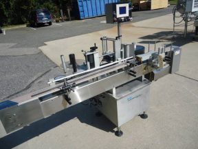 NJM-CLI UNI-300 SPOT-WRAP AROUND LABELER, TOUCH SCREEN PANEL