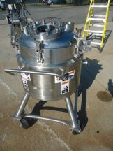 65 LITER WALKER JACKETED SANITARY PRESSURE VESSEL, 316L STAINLESS STEEL