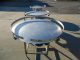 48 IN. STAINLESS STEEL ROTARY UNSCRAMBLING-ACCUMULATING TABLES, SS BASE (4)
