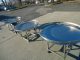 48 IN. STAINLESS STEEL ROTARY UNSCRAMBLING-ACCUMULATING TABLES, SS BASE (4)