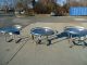 48 IN. STAINLESS STEEL ROTARY UNSCRAMBLING-ACCUMULATING TABLES, SS BASE (4)