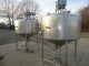 400 GALLON MUELLER STAINLESS SCRAPER AGITATED CONE BOTTOM VESSELS, 80 PSI JACKET (2)