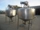 400 GALLON MUELLER STAINLESS SCRAPER AGITATED CONE BOTTOM VESSELS, 80 PSI JACKET (2)