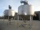 400 GALLON MUELLER STAINLESS SCRAPER AGITATED CONE BOTTOM VESSELS, 80 PSI JACKET (2)
