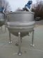 350 GALLON PARDO 316 STAINLESS HEMISPHERICAL INCLINED AGITATED KETTLE, 100 PSI JACKET