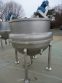 350 GALLON PARDO 316 STAINLESS HEMISPHERICAL INCLINED AGITATED KETTLE, 100 PSI JACKET