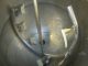 350 GALLON HAMILTON 316 STAINLESS HEMISPHERICAL INCLINED AGITATED KETTLE, 110 PSI JACKET