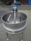 350 GALLON HAMILTON 316 STAINLESS HEMISPHERICAL INCLINED AGITATED KETTLE, 110 PSI JACKET