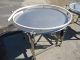48 IN. DIAMETER KETAN STAINLESS STEEL ROTARY UNSCRAMBLING/ACCUMULATING TABLE, VARIABLE SPEED--