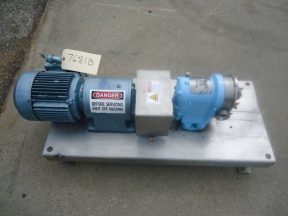 WAUKESHA SIZE 10 STAINLESS STEEL POSITIVE DISPLACEMENT PUMP, 2 HP