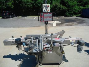 HARLAND "SIRIUS" SPOT/WRAP AROUND LABELER WITH CODER