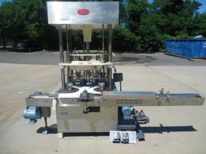 MRM/ELGIN TWELVE SPOUT ROTARY VACUUM FILLER, EXPLOSION PROOF