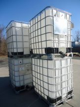330 GALLON "TOTE" POLY STACKABLE TANKS, (6)