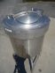 225 GALLON CREPACO STAINLESS STEEL JACKETED VERTICAL TANK, CONE BOTTOM