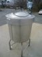225 GALLON CREPACO STAINLESS STEEL JACKETED VERTICAL MIX TANK, CONE BOTTOM