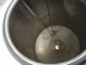 225 GALLON CREPACO STAINLESS STEEL JACKETED VERTICAL MIX TANK, CONE BOTTOM