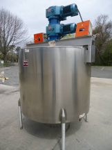 500 GALLON PERMA-SAN STAINLESS STEEL JACKETED DUAL ACTION SCRAPER KETTLE, 316SS