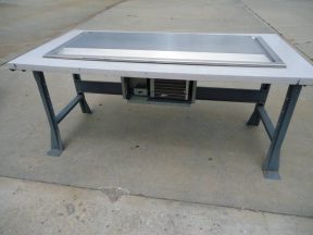 LIPSTICK CHILL TABLE, 36 INCH WIDE BY 72 INCH LONG