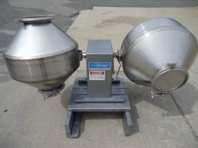 U.S. STONEWARE STAINLESS LAB DOUBLE CONE BLENDING SYSTEM, TABLETOP