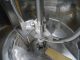 100 GALLON PERMA-SAN 316 STAINLESS STEEL JACKETED SCRAPER KETTLE WITH HIGH SPEED TURBINE
