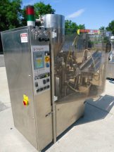 UNIPAC/ROMACO SILVER 80E PLASTIC TUBE FILLING AND SEALING MACHINE, 80 PER MINUTE